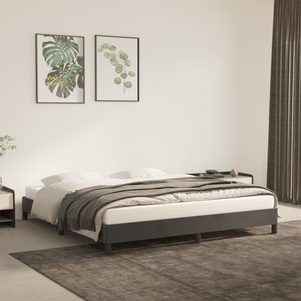 Bed Frame Without Mattress Super King Velvet