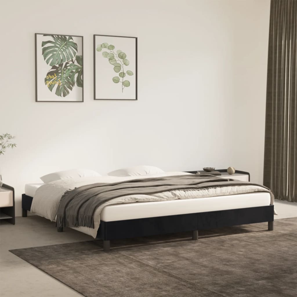 Bed Frame Without Mattress Super King Velvet