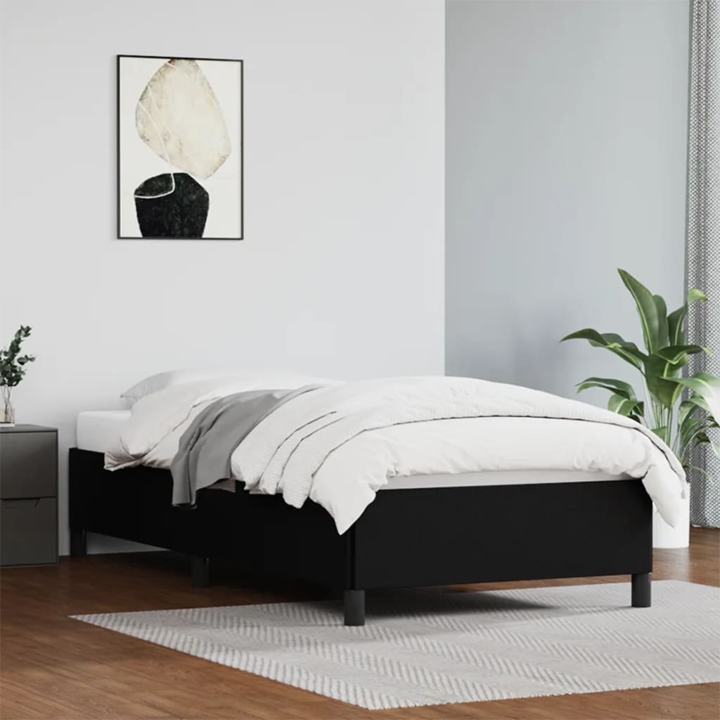 Bed Frame Without Mattress 90X190 Cm Single Single Faux Leather