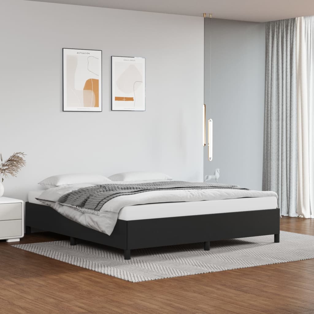 Bed Frame Without Mattress 90X190 Cm Single Single Faux Leather