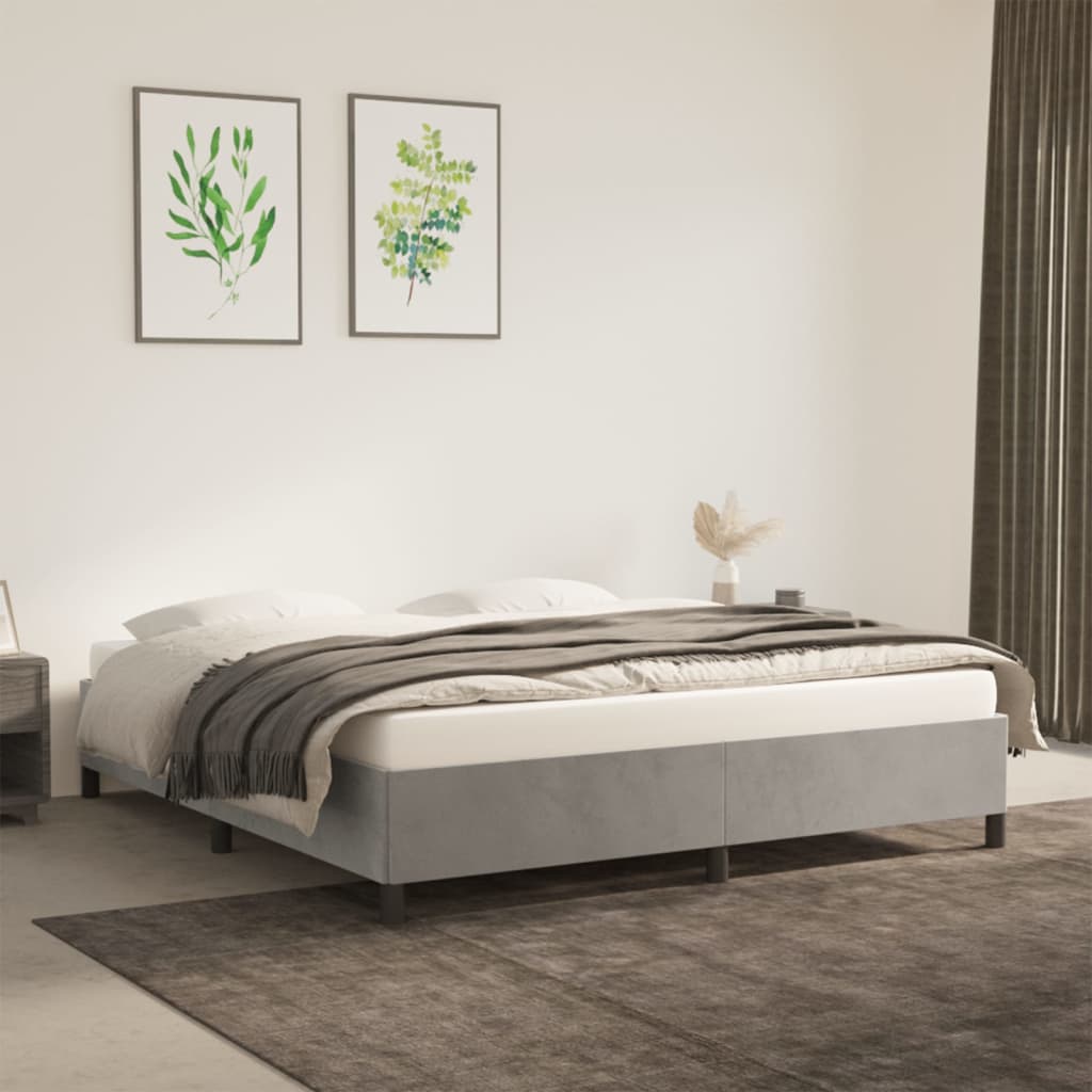 Bed Frame Without Mattress Super King Velvet