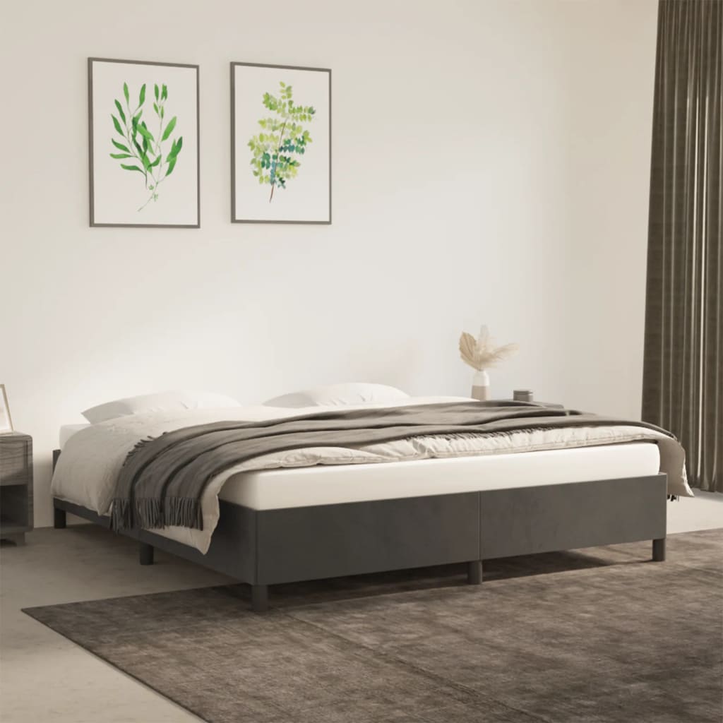 Bed Frame Without Mattress Super King Velvet