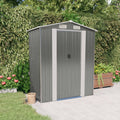 Garden Shed 192X108X223 Cm Galvanised Steel