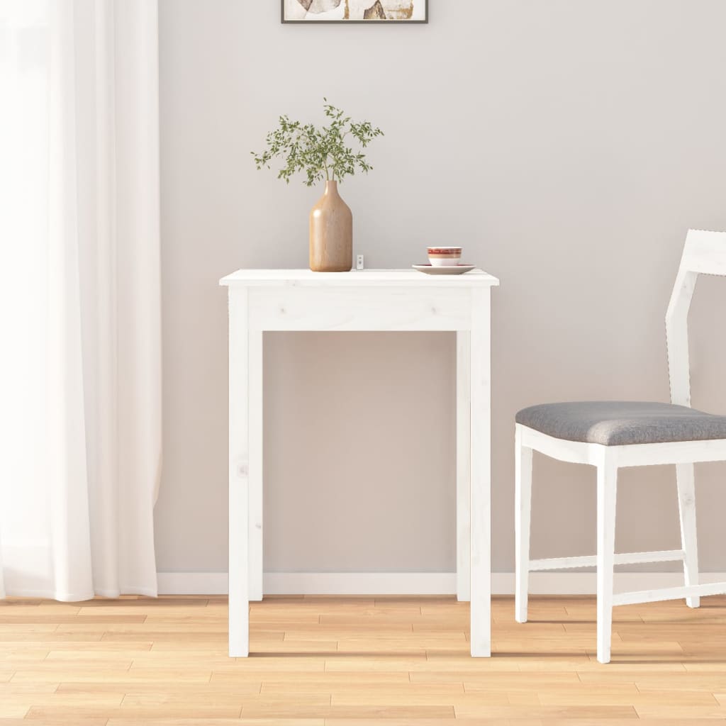 Dining Table Wax 55X55X75 Cm Solid Wood Pine