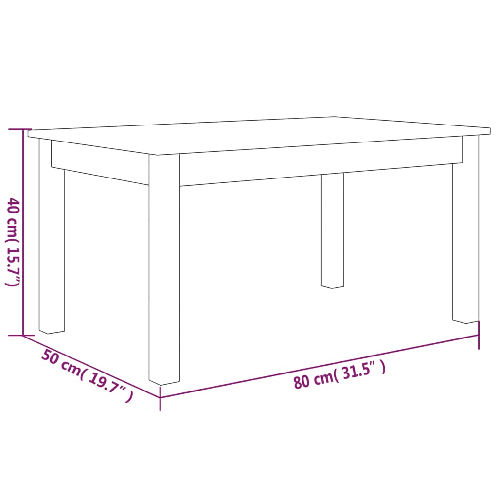 Coffee Table Solid Wood Pine