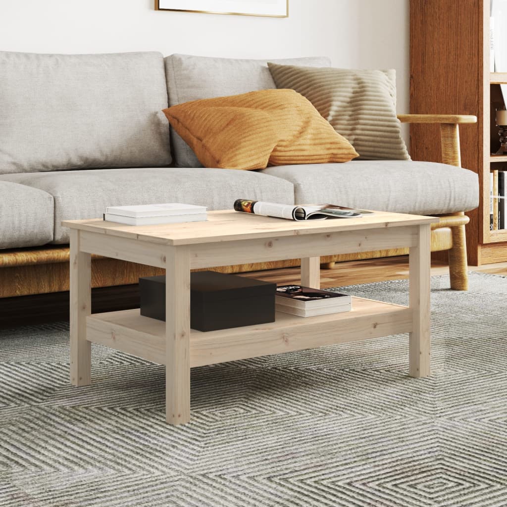 Coffee Table Wax Solid Wood Pine