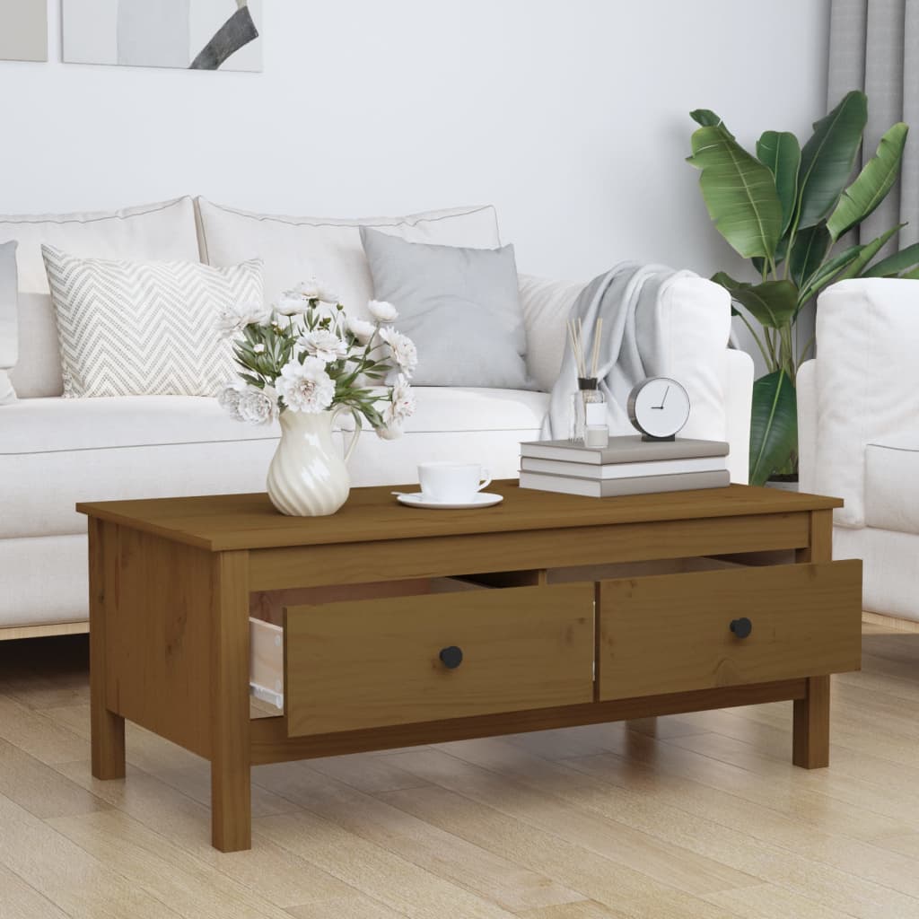 Coffee Table 100X50X40 Cm Solid Wood Pine