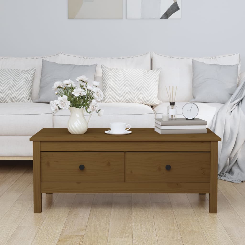 Coffee Table 100X50X40 Cm Solid Wood Pine