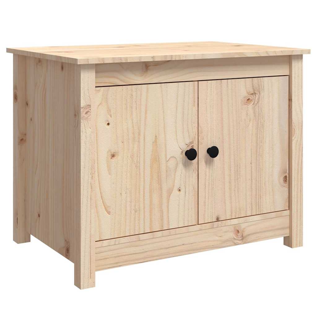 Coffee Table 71X49X55 Cm Solid Wood Pine Natural Black White Honey Brown Grey 71