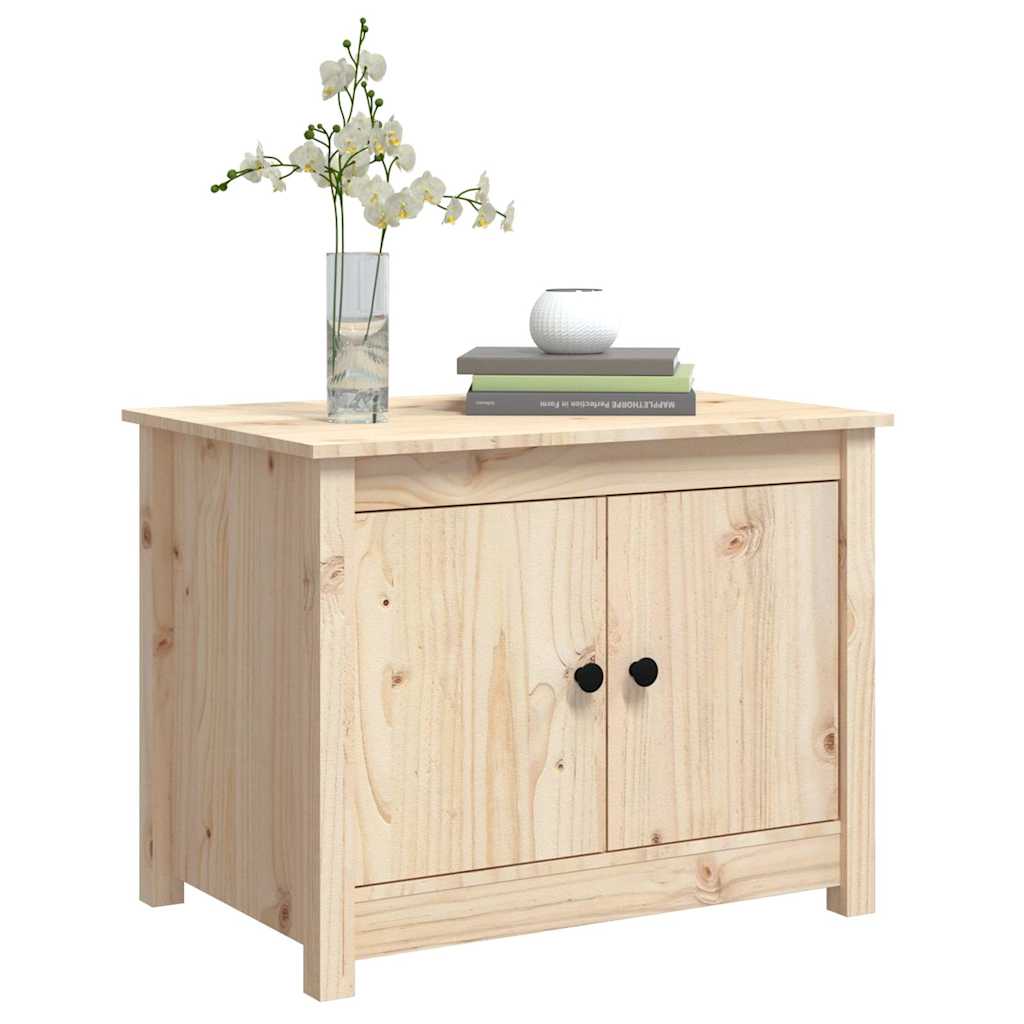 Coffee Table 71X49X55 Cm Solid Wood Pine Natural Black White Honey Brown Grey 71