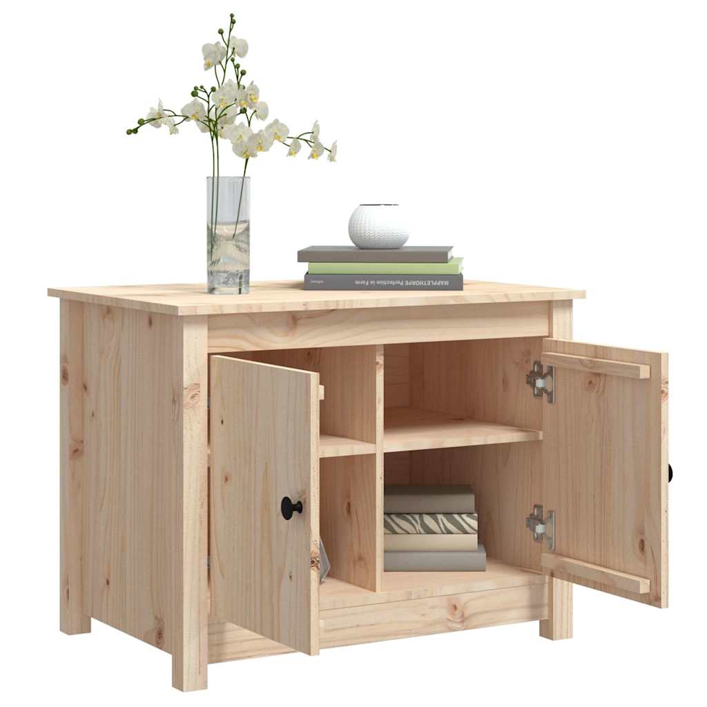 Coffee Table 71X49X55 Cm Solid Wood Pine Natural Black White Honey Brown Grey 71