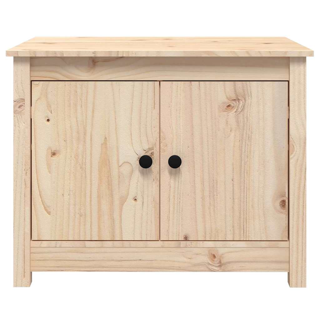 Coffee Table 71X49X55 Cm Solid Wood Pine Natural Black White Honey Brown Grey 71