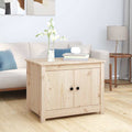 Coffee Table 71X49X55 Cm Solid Wood Pine Natural Black White Honey Brown Grey 71