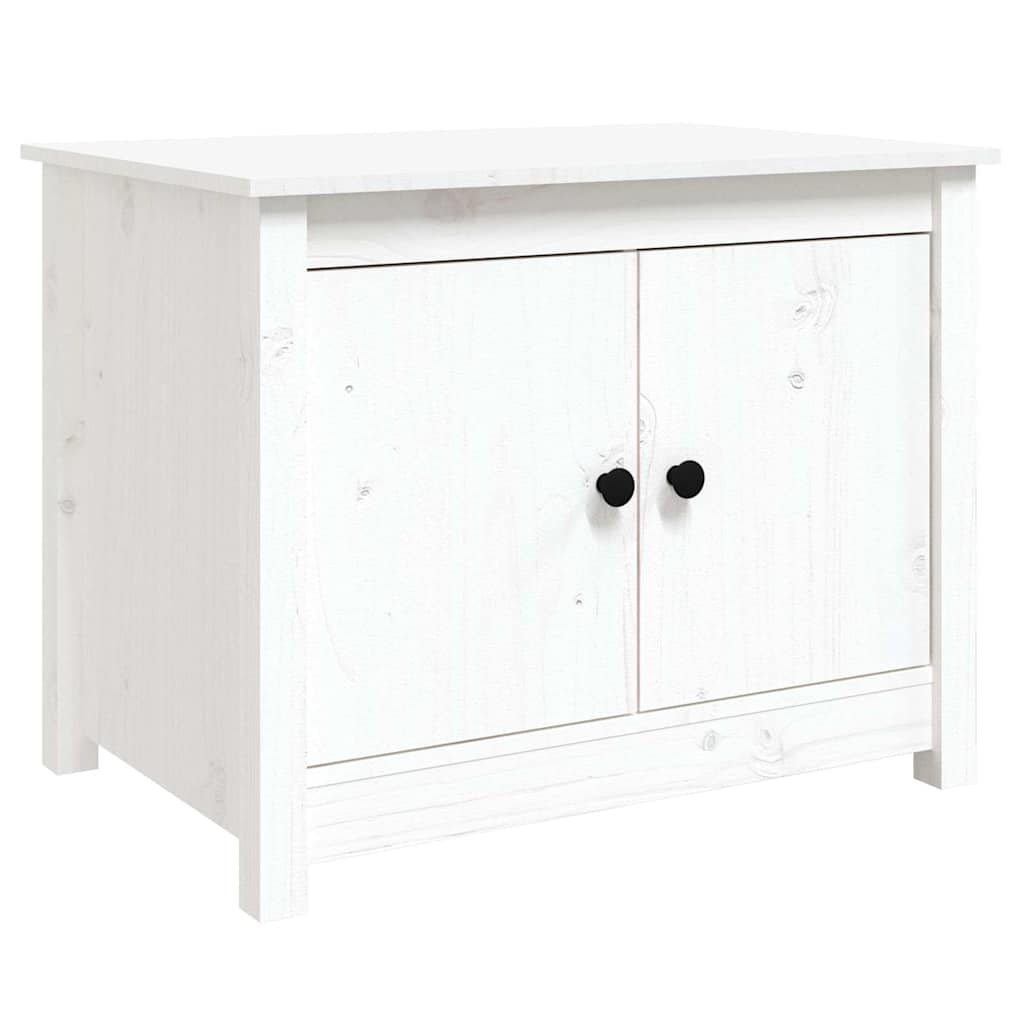 Coffee Table 71X49X55 Cm Solid Wood Pine Natural Black White Honey Brown Grey 71
