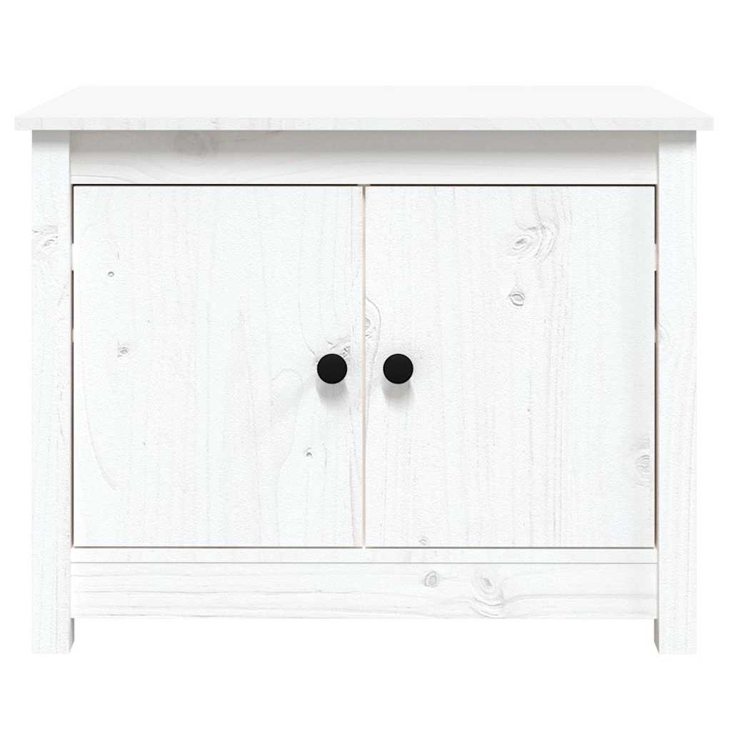 Coffee Table 71X49X55 Cm Solid Wood Pine Natural Black White Honey Brown Grey 71