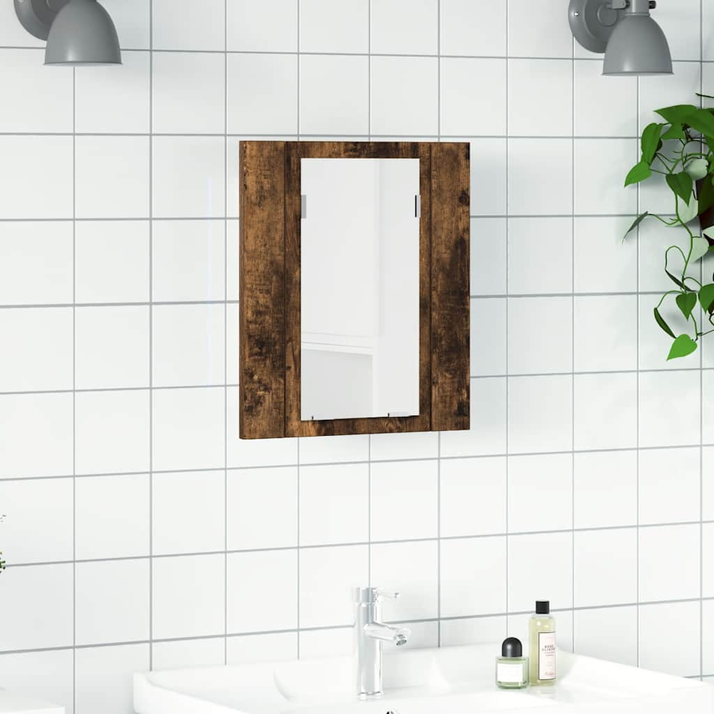 Led Bathroom Mirror Cabinet 40X12X45 Cm Acrylic