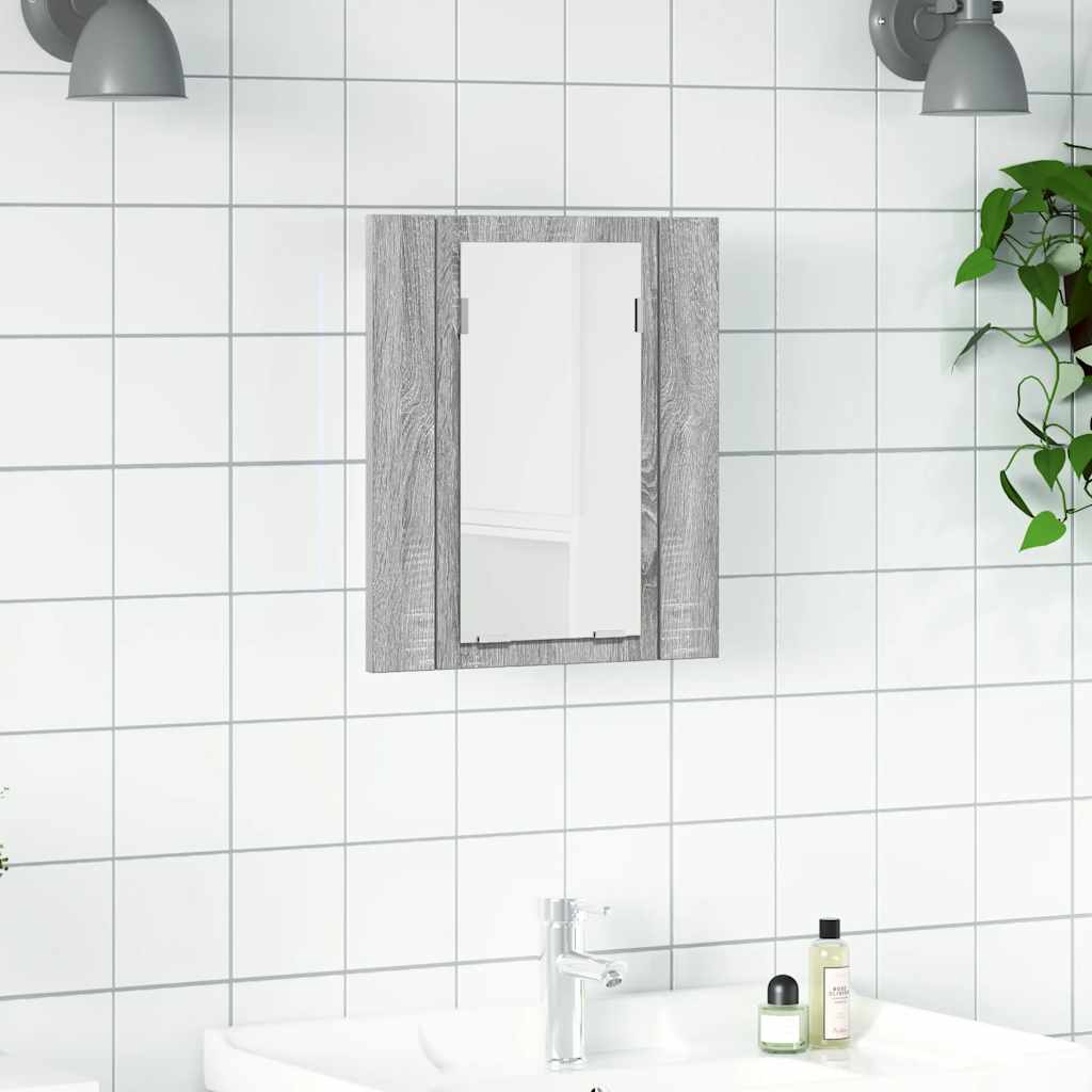Led Bathroom Mirror Cabinet 40X12X45 Cm Acrylic