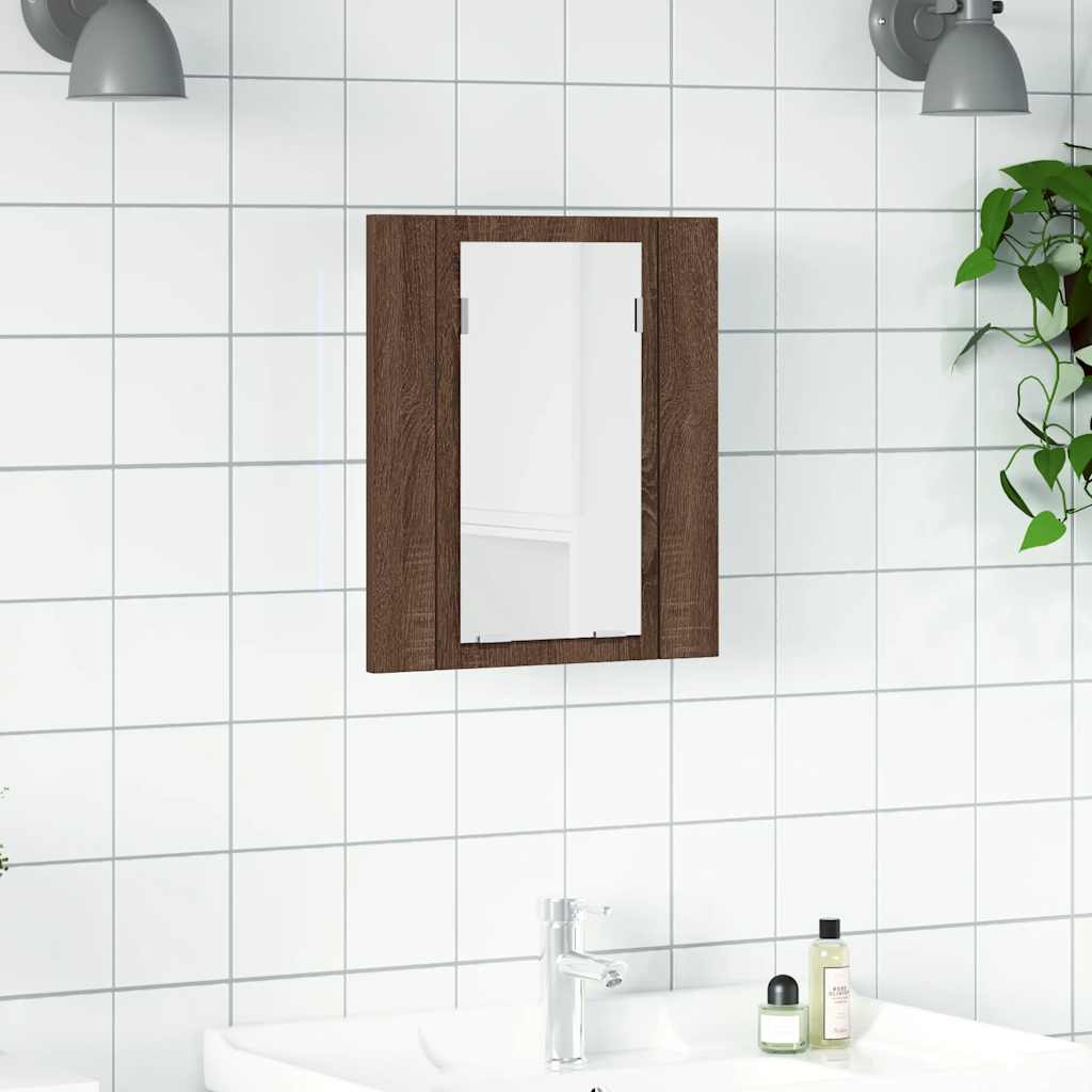 Led Bathroom Mirror Cabinet 40X12X45 Cm Acrylic