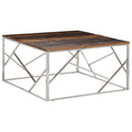 Coffee Table Stainless Steel And Solid Sleeper