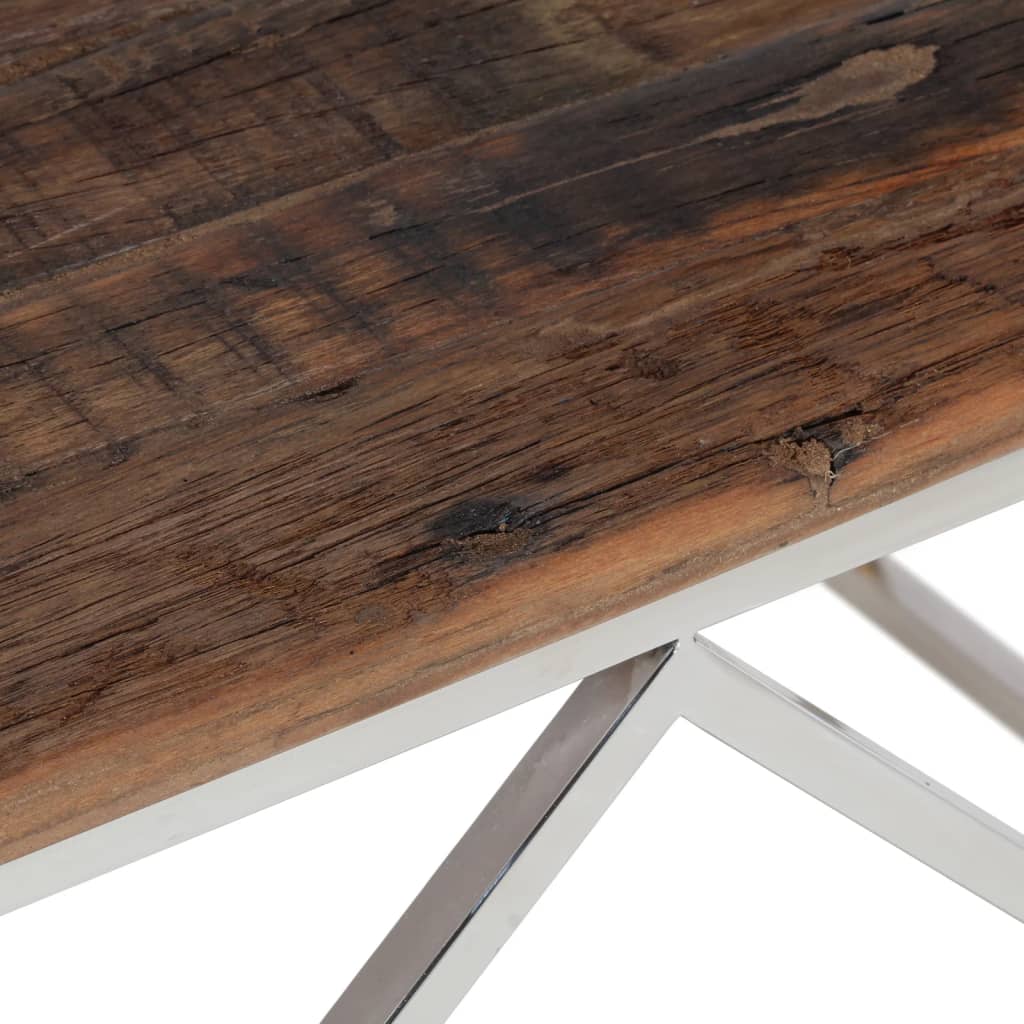 Coffee Table Stainless Steel And Solid Sleeper