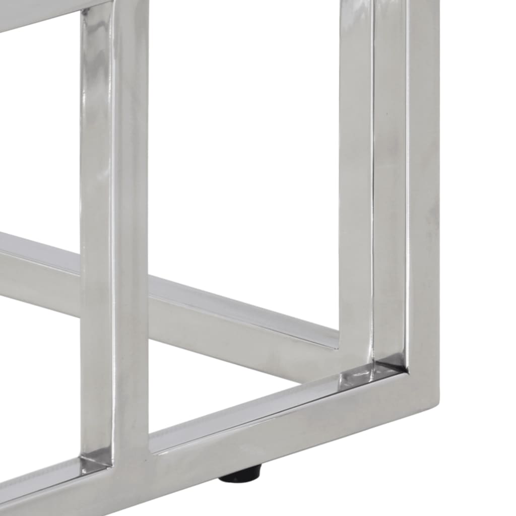 Console Table Stainless Steel And Tempered