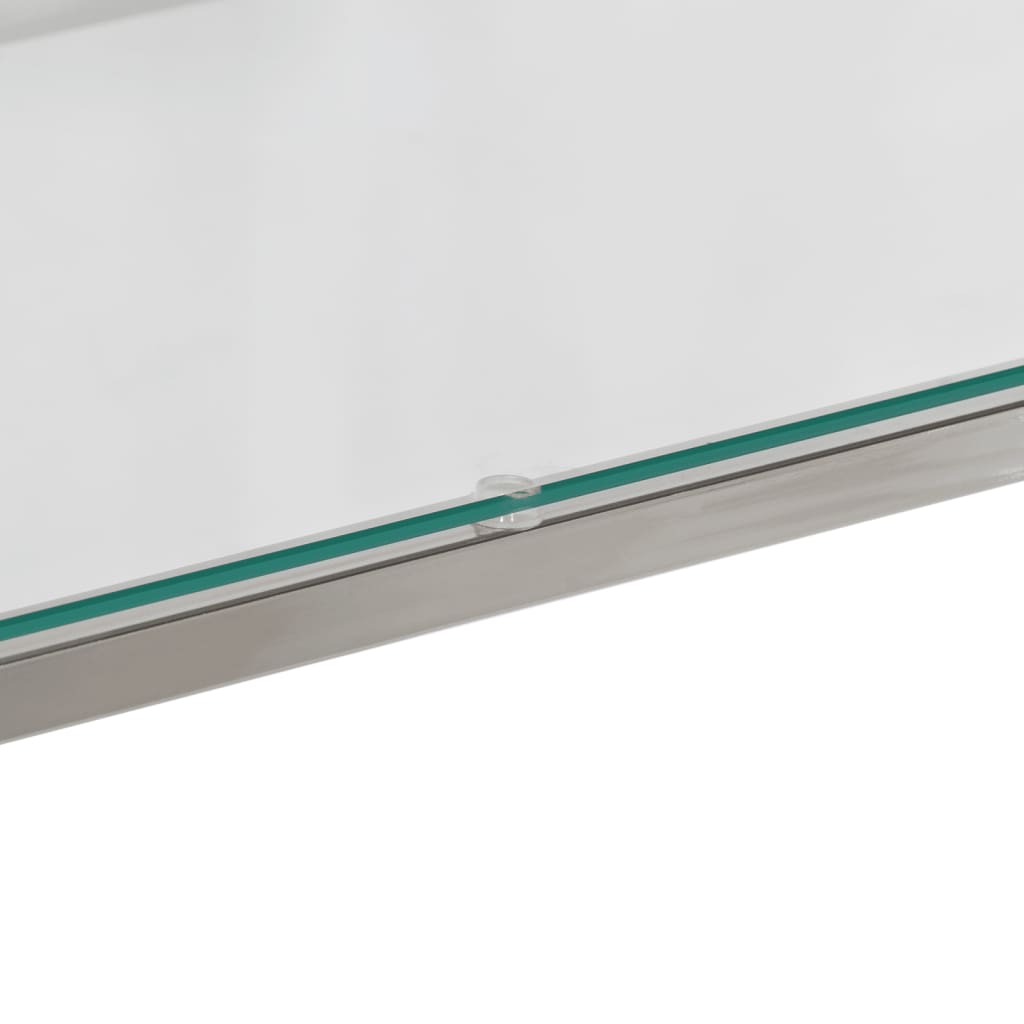 Console Table Stainless Steel And Tempered