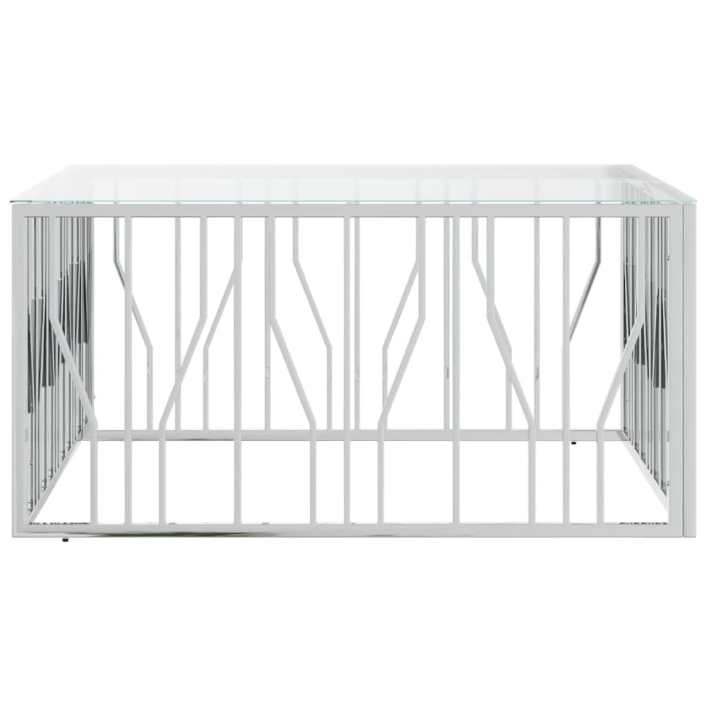 Coffee Table 100X100X50 Cm Stainless Steel And