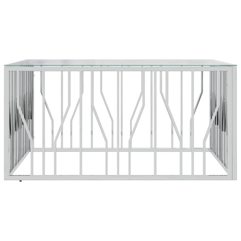 Coffee Table 100X100X50 Cm Stainless Steel And