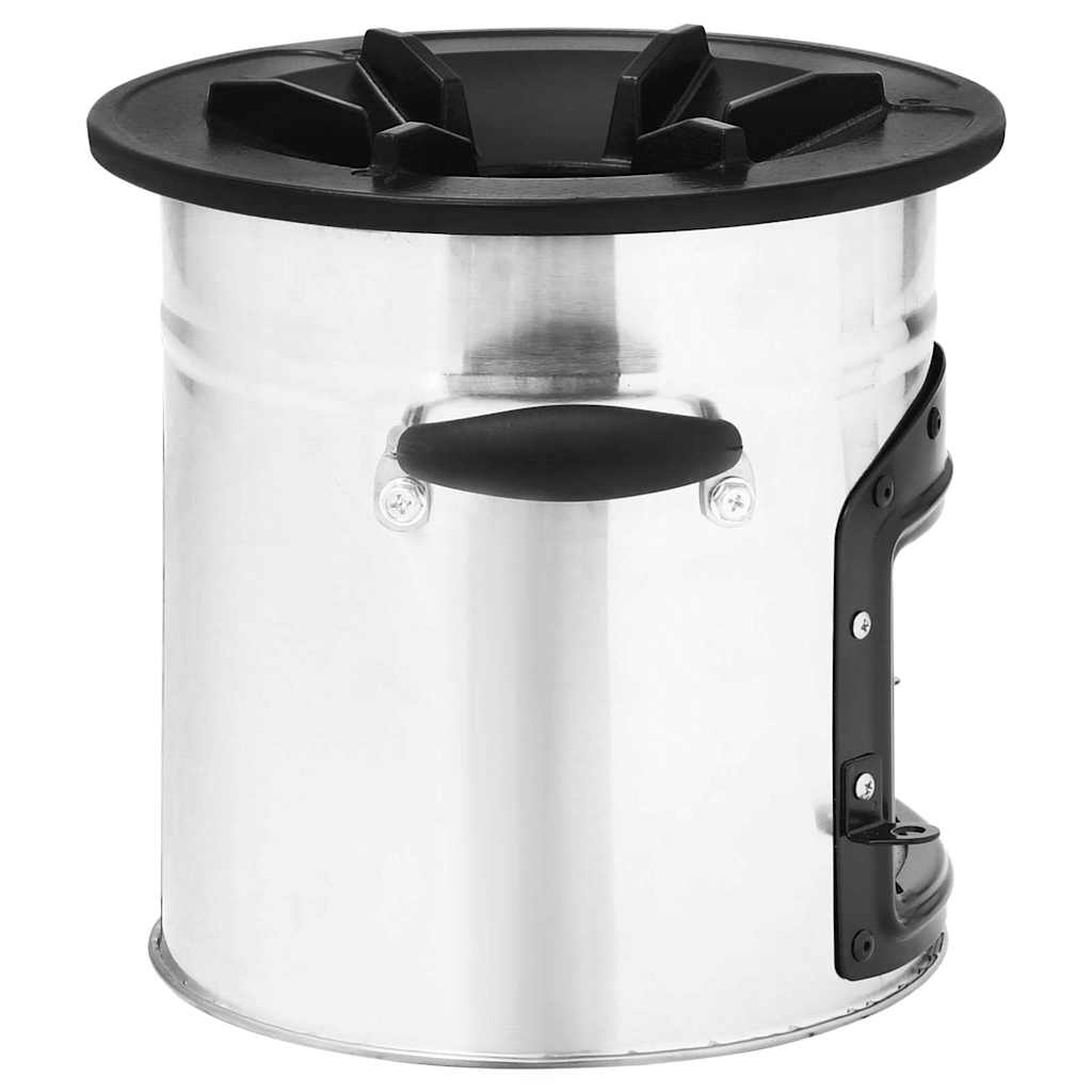 Fireplaces Camping Wood Stove Silver 45.5X33X25.5 Cm Stainless Steel cast iron 4