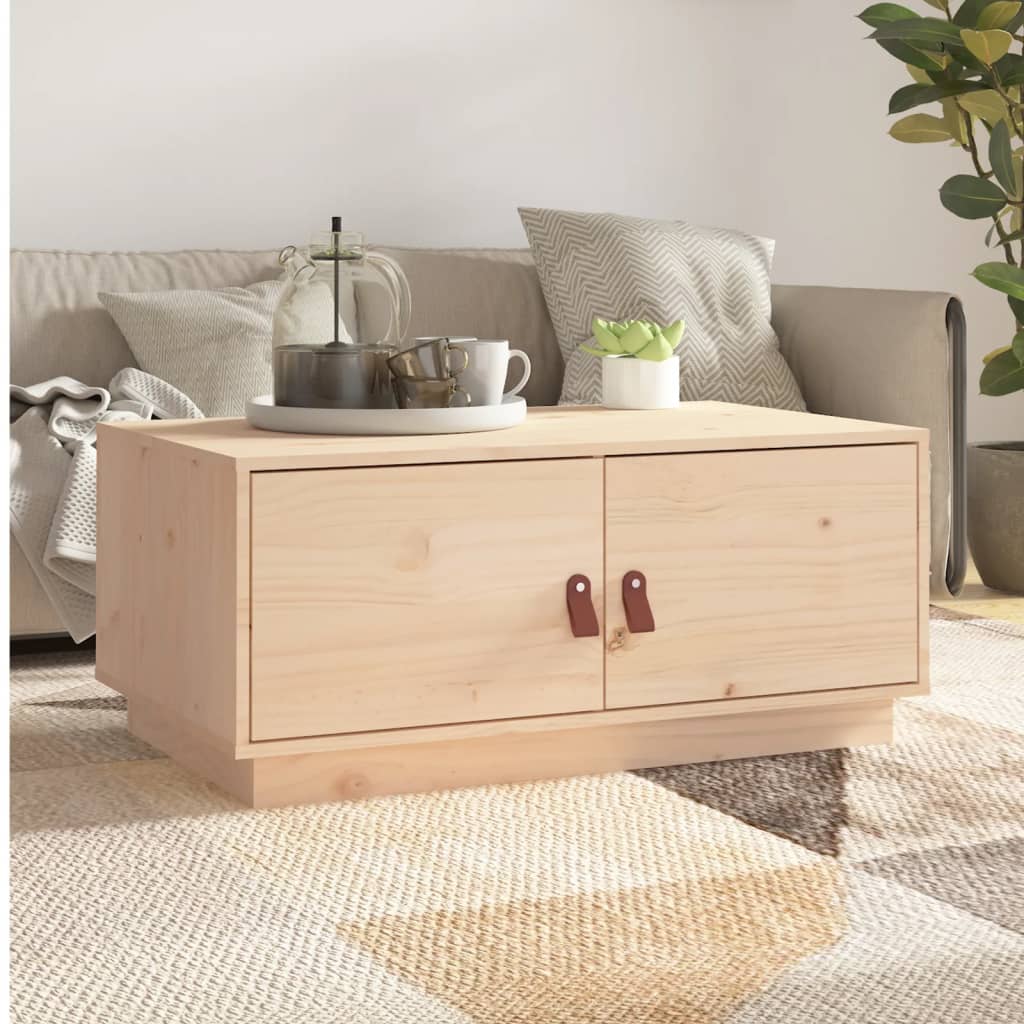 Coffee Table 80X50X35 Cm Solid Wood Pine