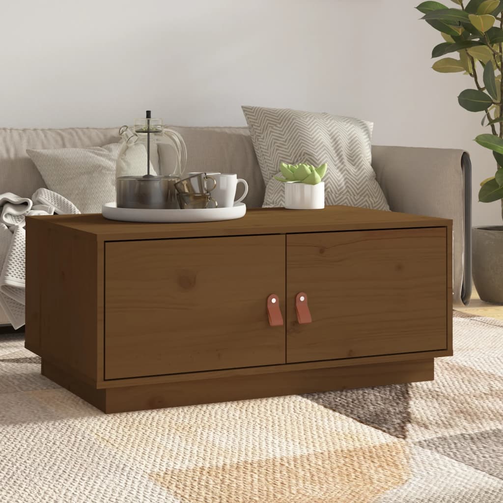 Coffee Table 80X50X35 Cm Solid Wood Pine
