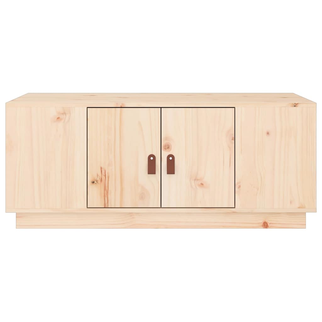 Coffee Table 100X50X41 Cm Solid Wood Pine Natural Black Honey Brown Grey White 1