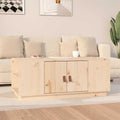 Coffee Table 100X50X41 Cm Solid Wood Pine Natural Black Honey Brown Grey White 1