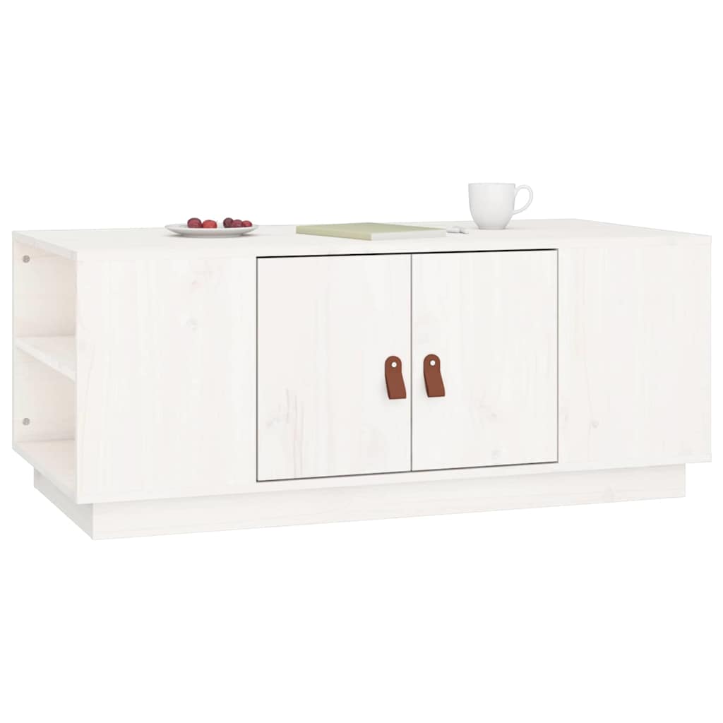 Coffee Table 100X50X41 Cm Solid Wood Pine Natural Black Honey Brown Grey White 1