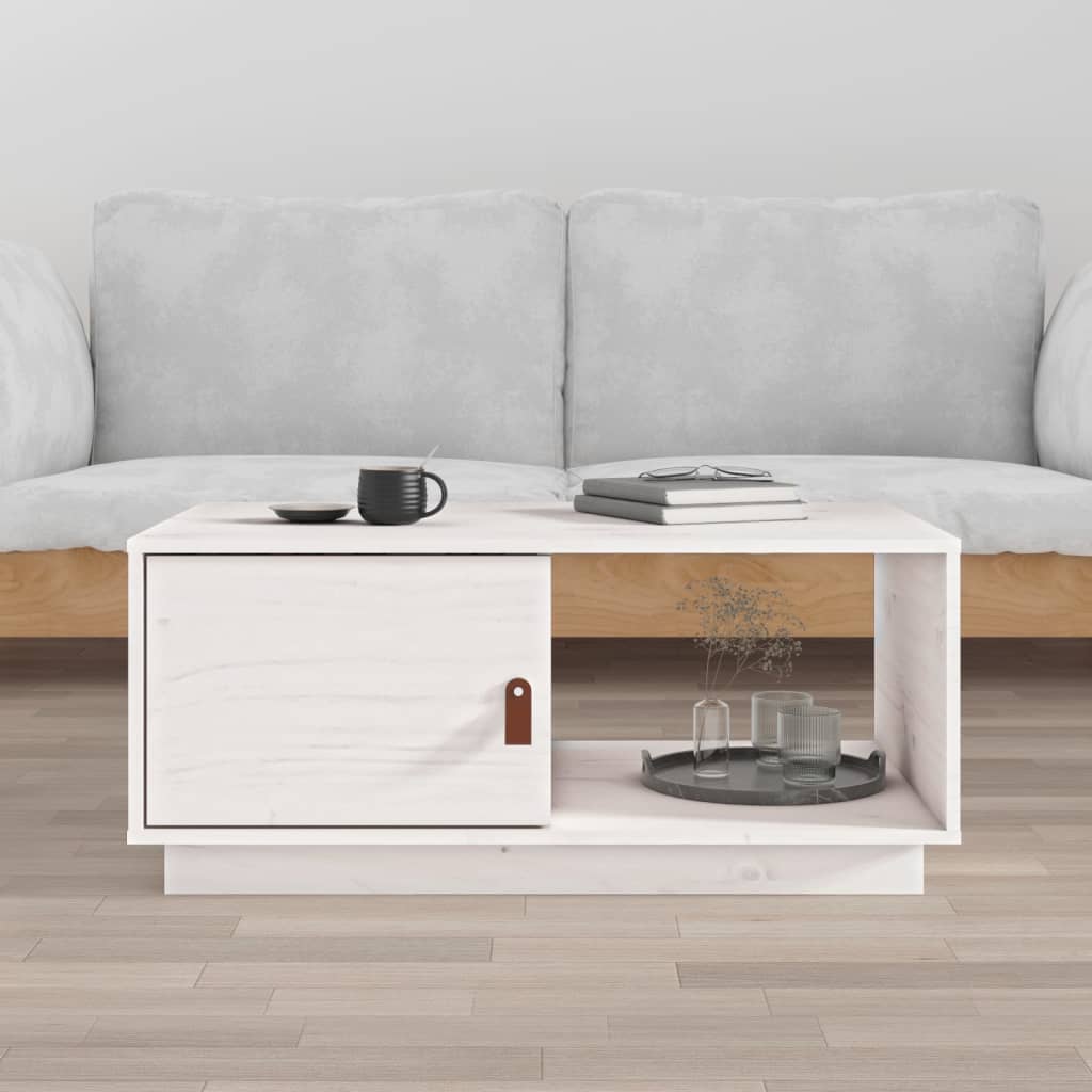 Coffee Table 80X50X35.5 Cm Solid Wood Pine