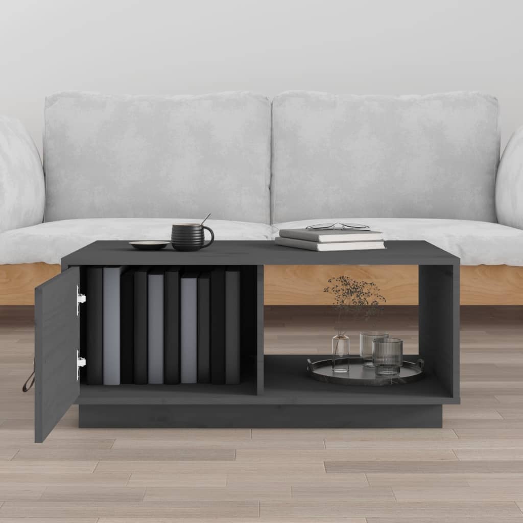 Coffee Table 80X50X35.5 Cm Solid Wood Pine