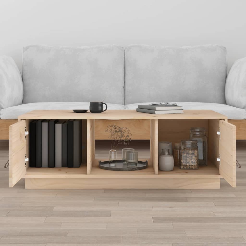 Coffee Table 100X50X35 Cm Solid Wood Pine