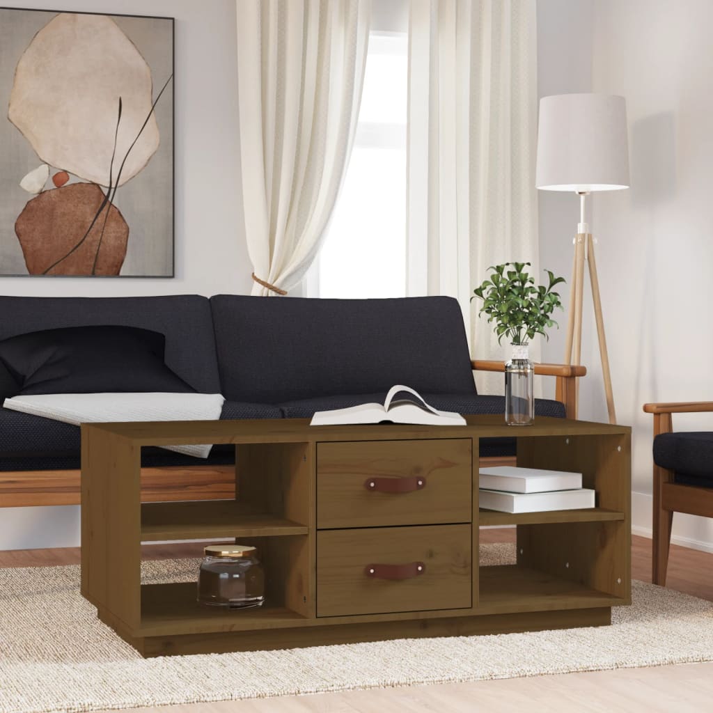 Coffee Table 100X50X41 Cm Solid Wood Pine