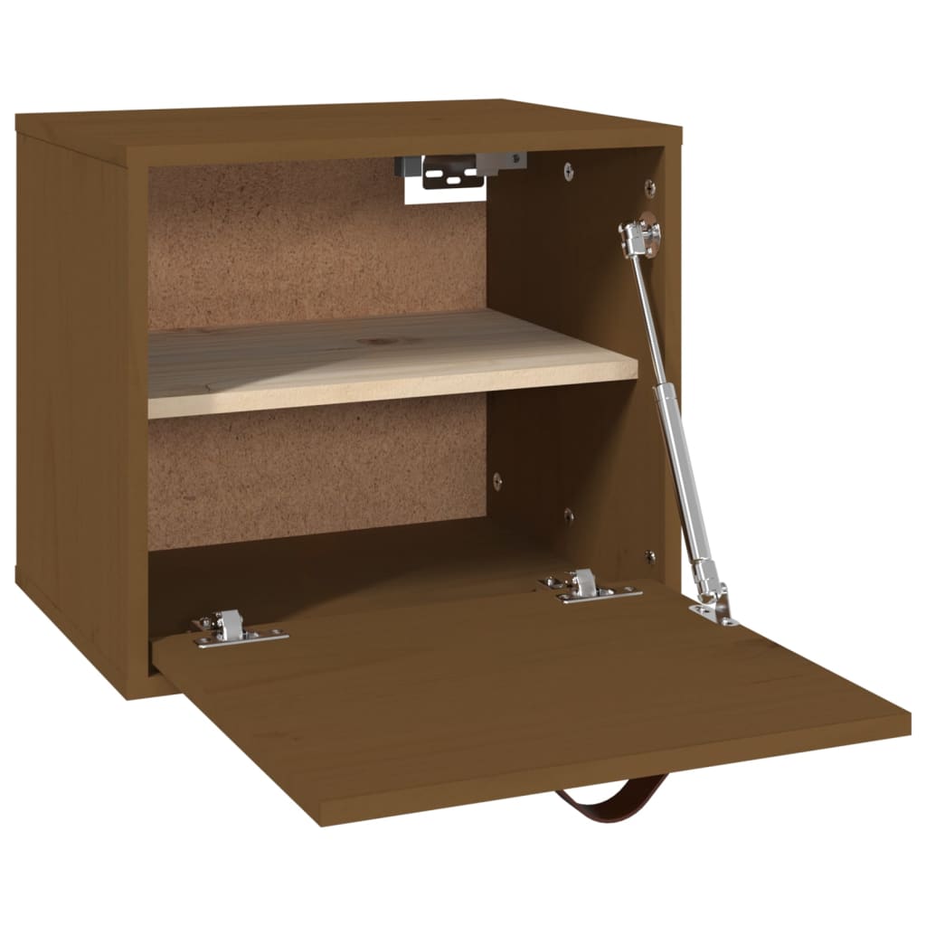 Wall Cabinet 40X30X35 Cm Solid Wood Pine