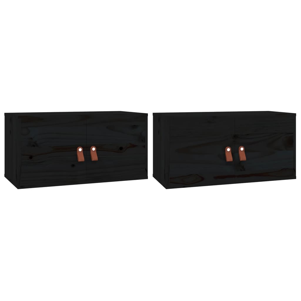 Wall Cabinet | Set Of 2 | | Solid Pinewood, Engineered Wood