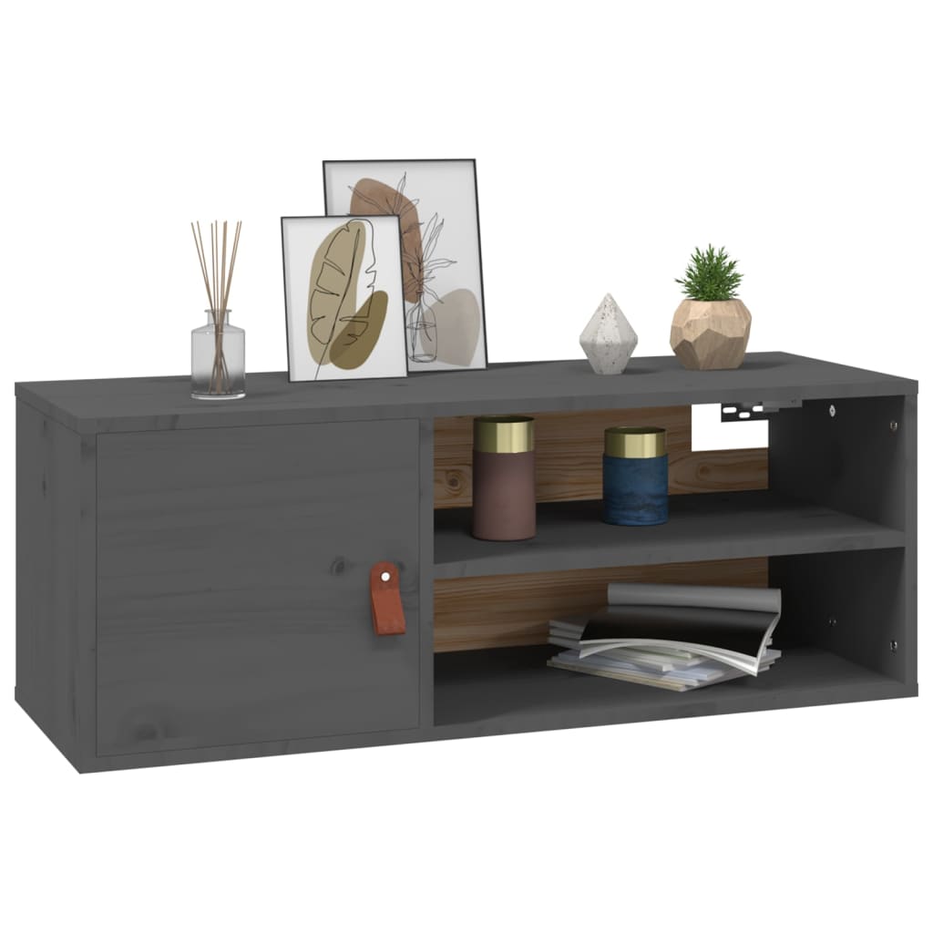Wall Cabinet 80X30X30 Cm Solid Wood Pine