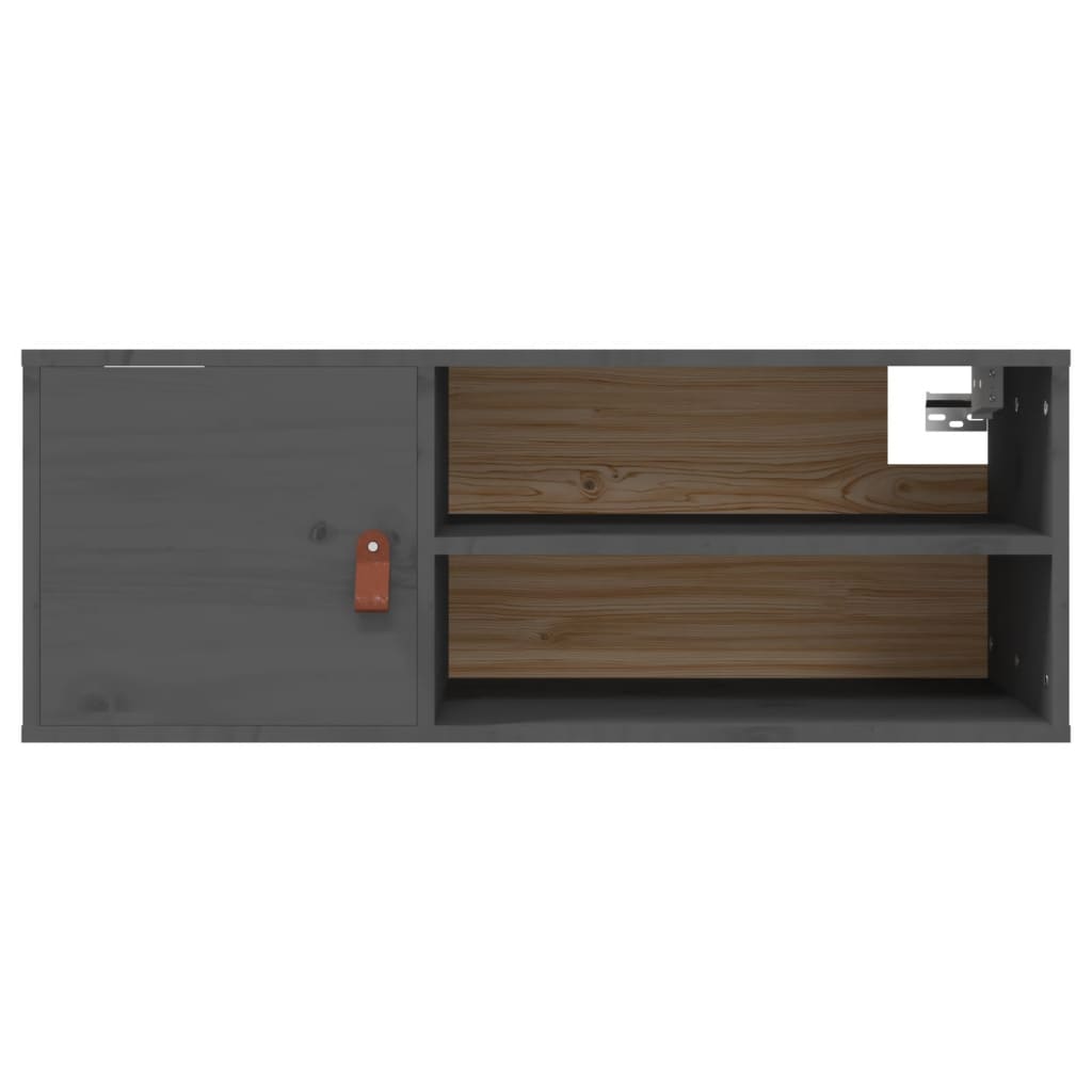 Wall Cabinet 80X30X30 Cm Solid Wood Pine