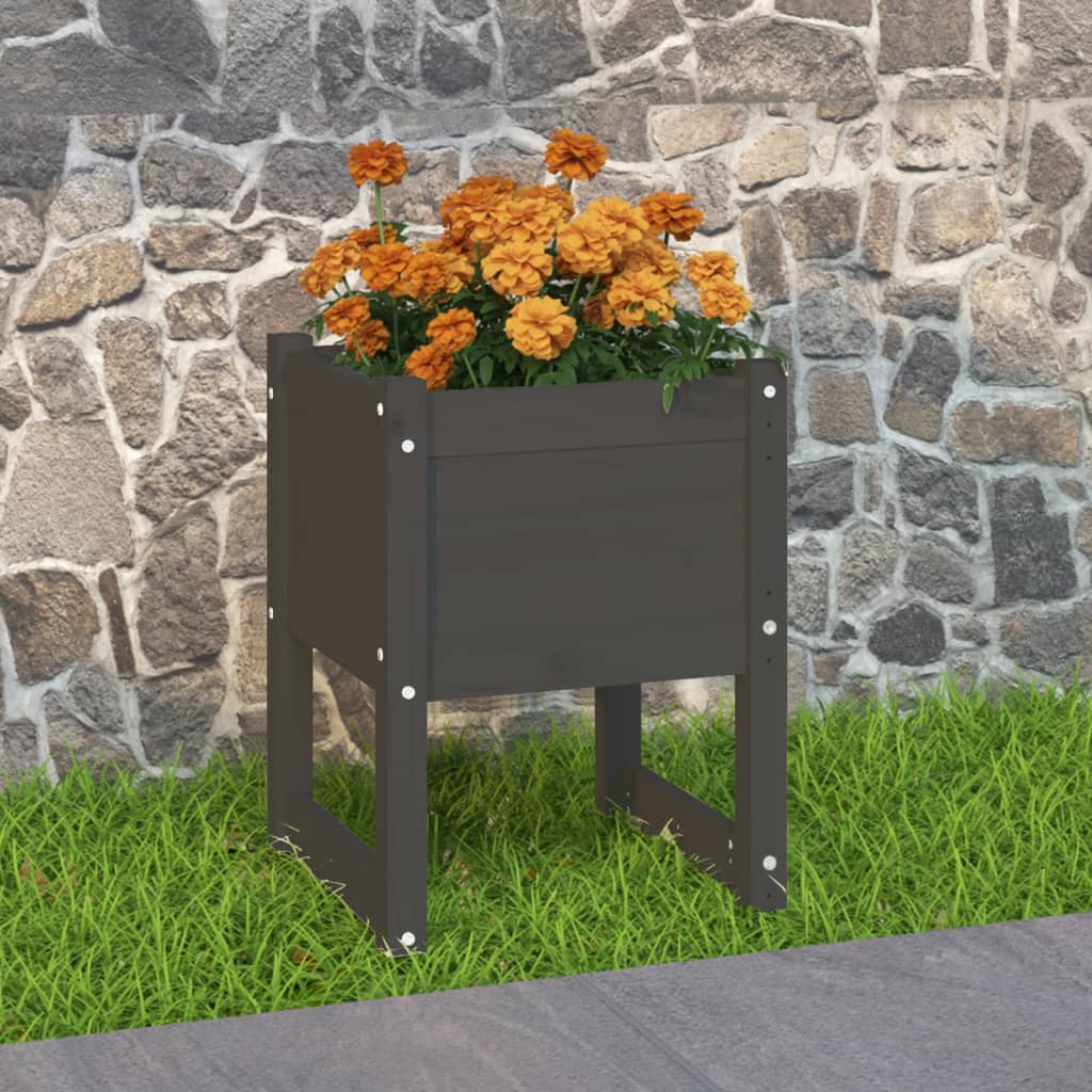 Planters 2 Pcs Solid Wood Pine