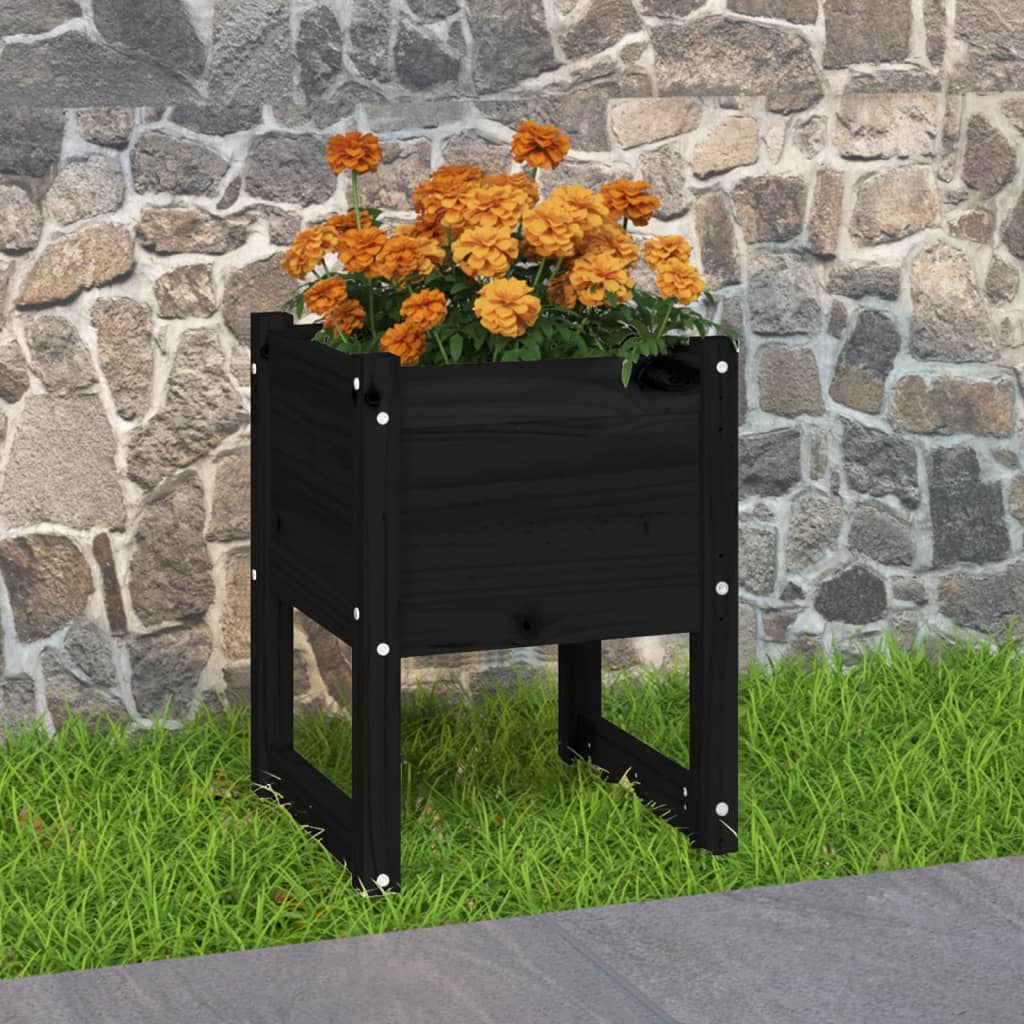Planters 2 Pcs Solid Wood Pine