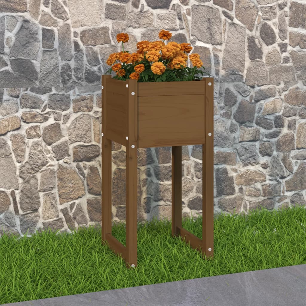 Planters 2 Pcs Solid Wood Pine