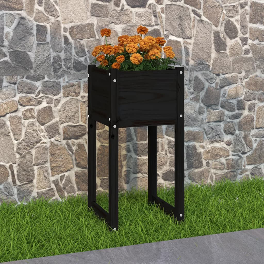 Planters 2 Pcs Solid Wood Pine