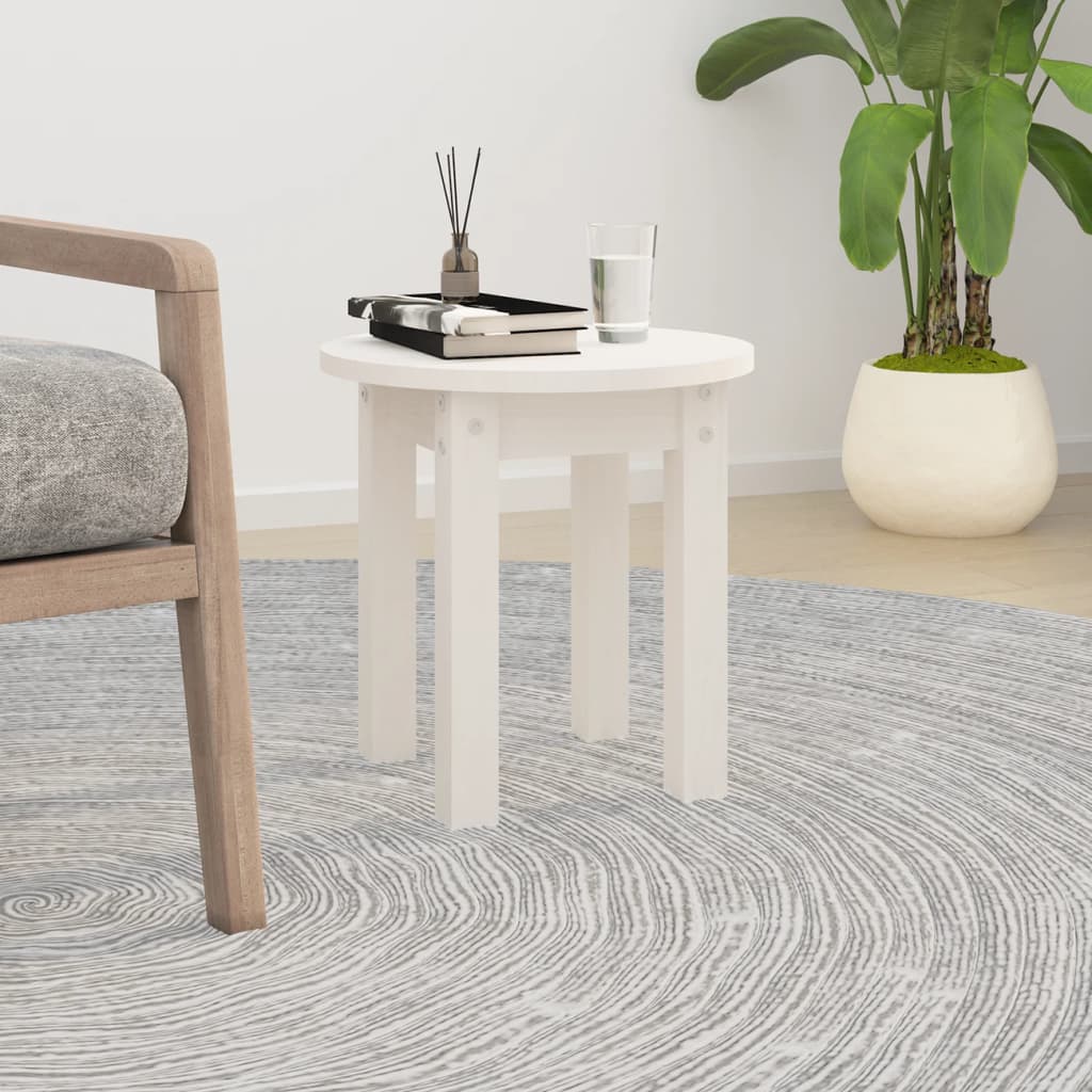 Coffee Table Ø 35X35 Cm Solid Wood Pine