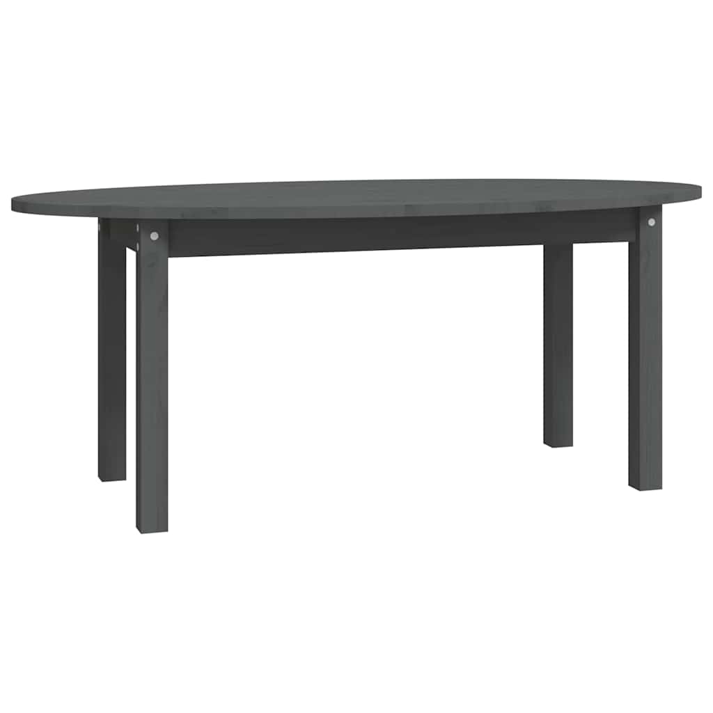 Coffee Table Solid Wood Pine grey white Solid pinewood 80 x 40 x 35 cm 110 cm