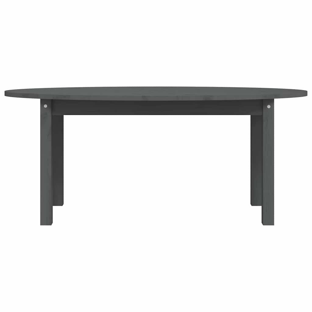 Coffee Table Solid Wood Pine grey white Solid pinewood 80 x 40 x 35 cm 110 cm