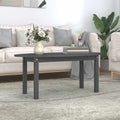 Coffee Table Solid Wood Pine grey white Solid pinewood 80 x 40 x 35 cm 110 cm